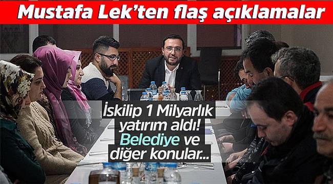 Mustafa Lek gazetecilerle biraraya geldi
