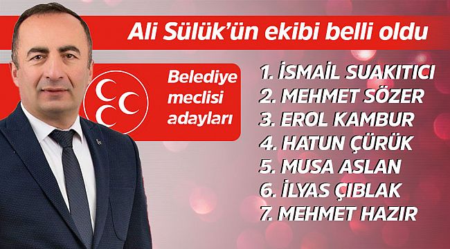 MHP'nin Belediye meclis aday listesi belli oldu