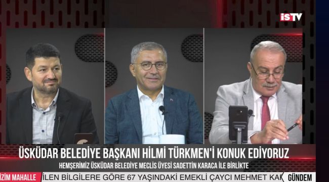 Üsküdar Belediye Başkanı Türkmen İskilip'in Sesi'ni ziyaret etti