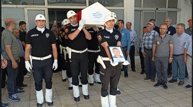 Genç polis gözyaşları arasında toprağa verildi